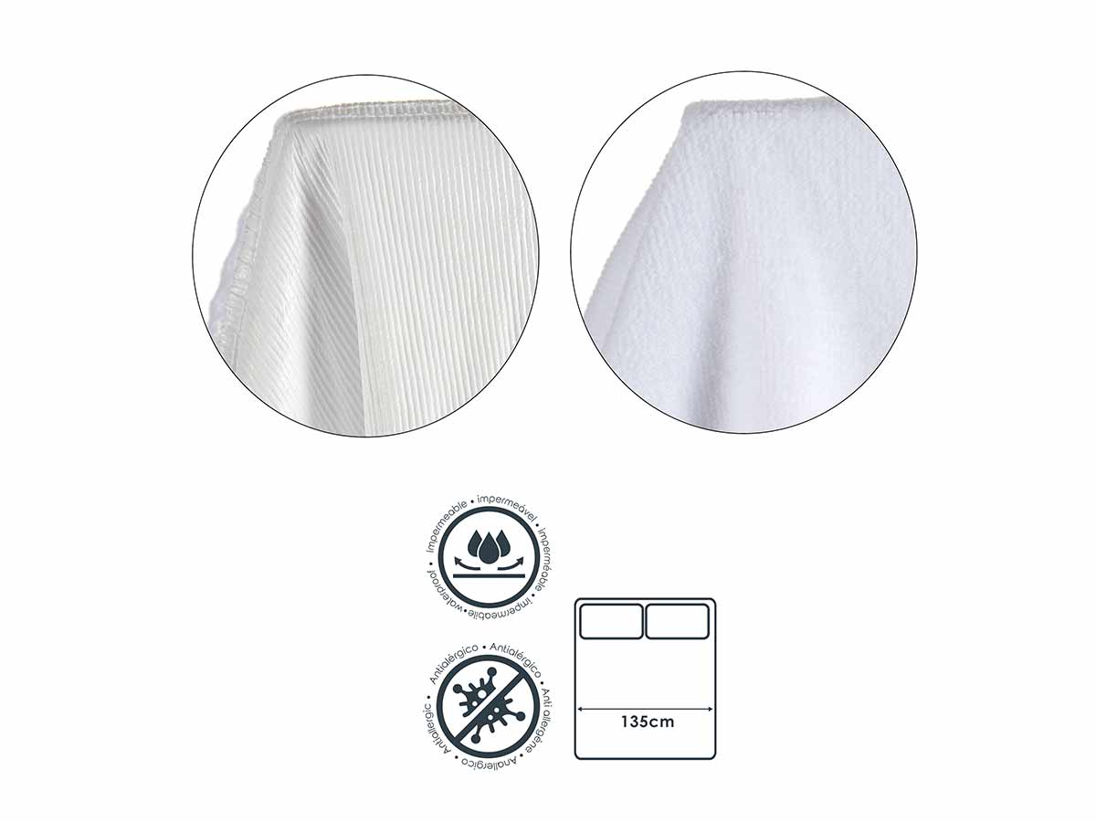 Protector colchon impermeable cama 135cm - Imagen 4