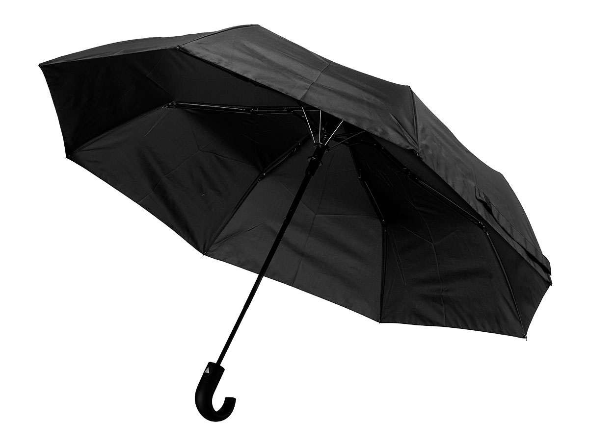 Paraguas plegable curvo automatico negro - Imagen 2