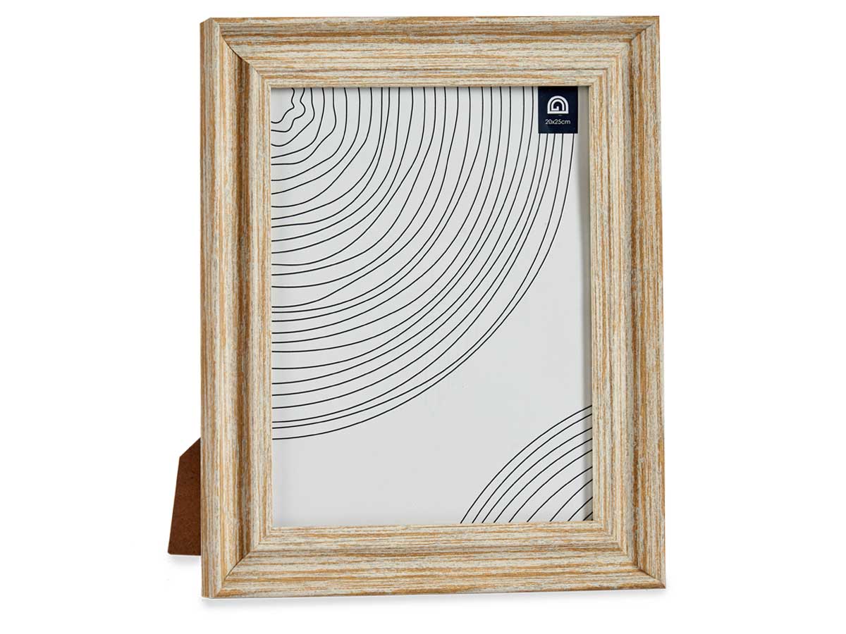 Portafotos efecto madera oro 20x25cm - Imagen 2