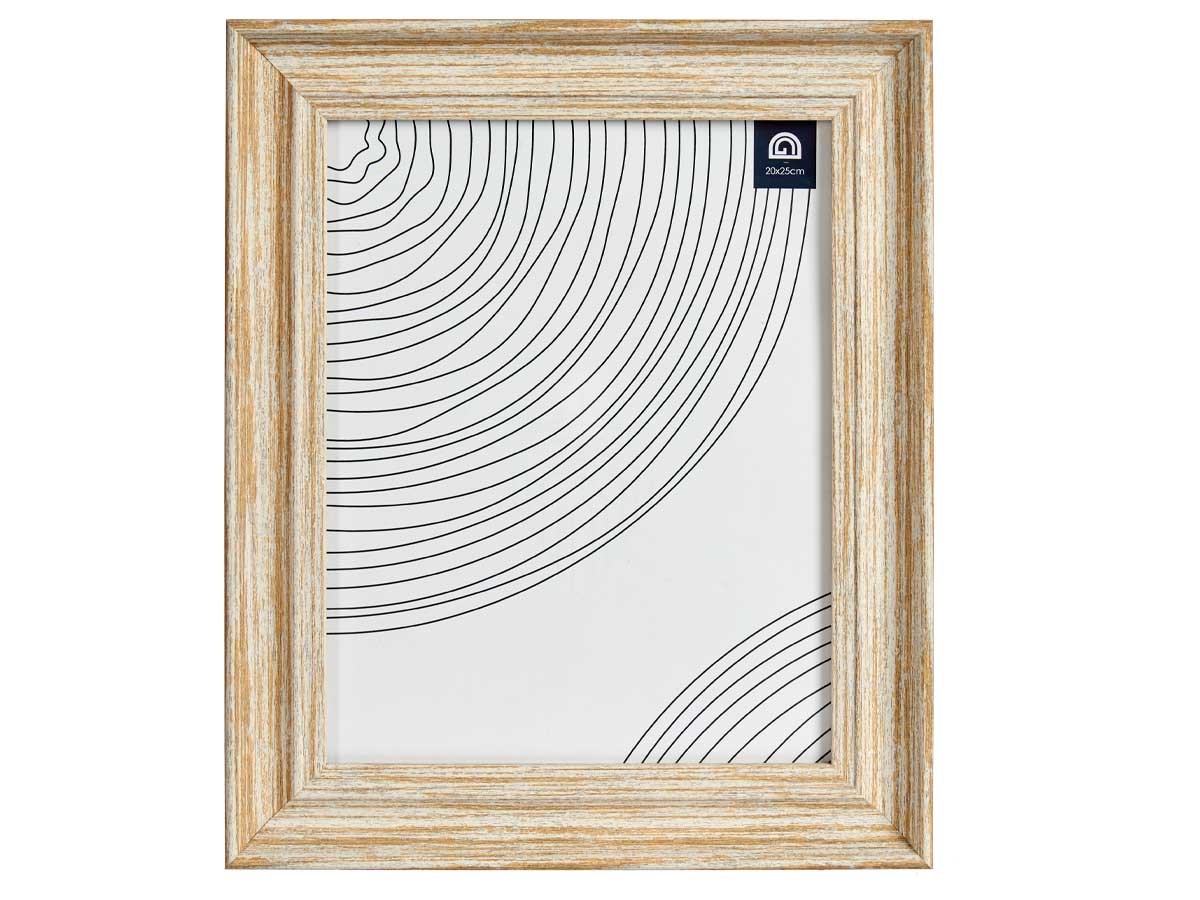 Portafotos efecto madera oro 20x25cm - Imagen 3
