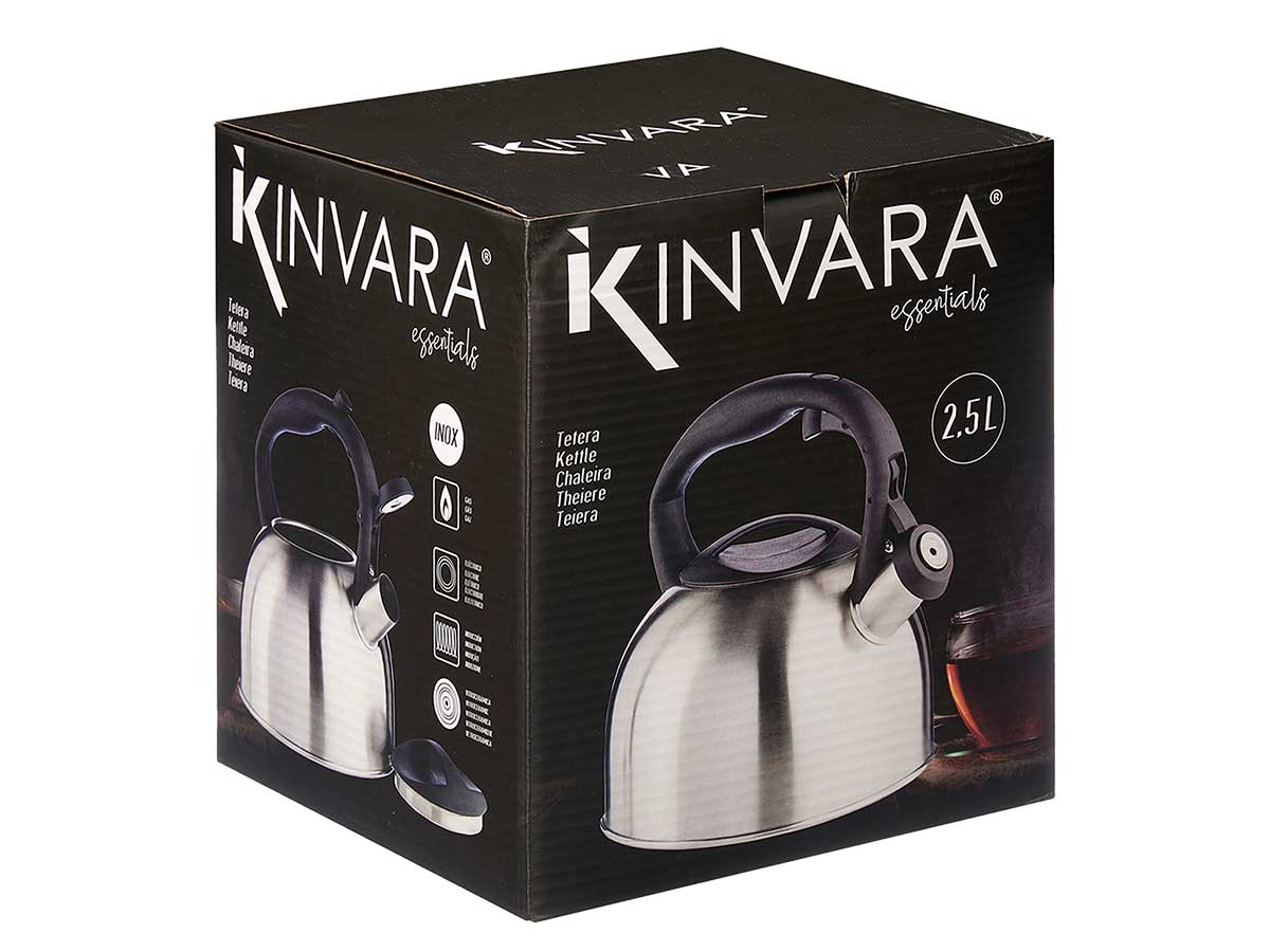 Tetera acero inox 2,5l asa plastico - Imagen 3