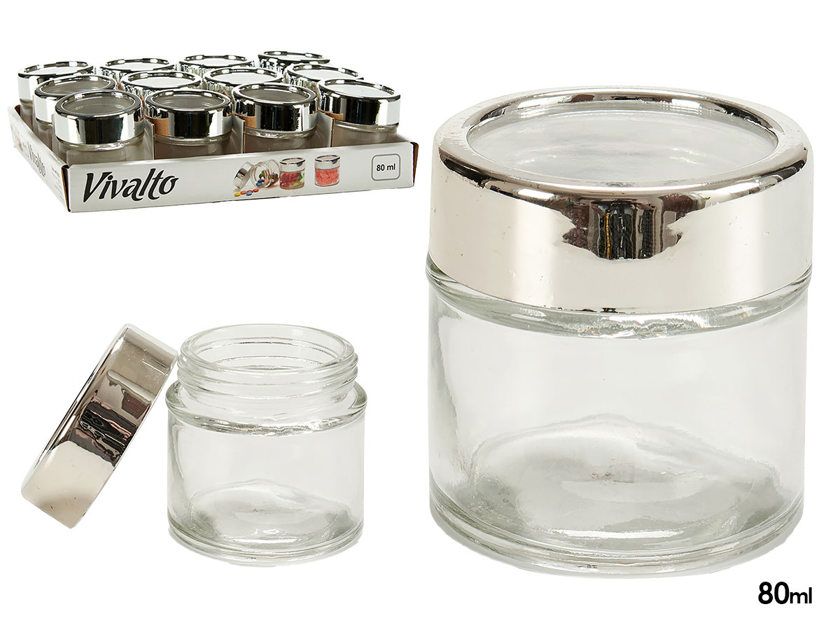 Bote redondo cristal trans tapa 8cl