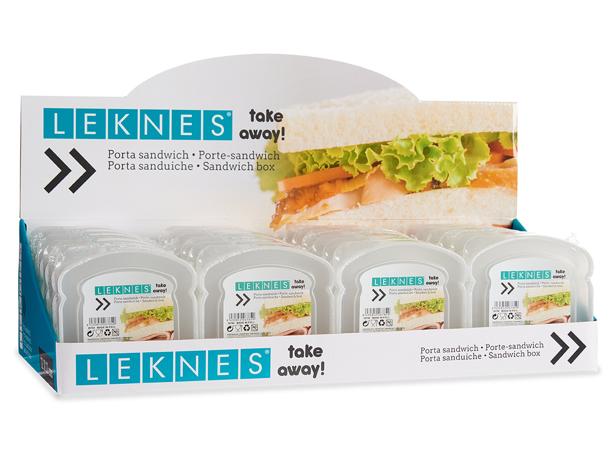 Portasandwich plastico transparente surt 410ml - Imagen 3