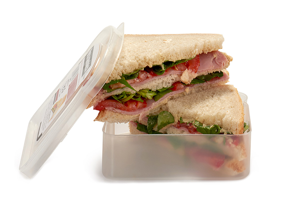 Portasandwich plastico transparente surt 410ml - Imagen 5