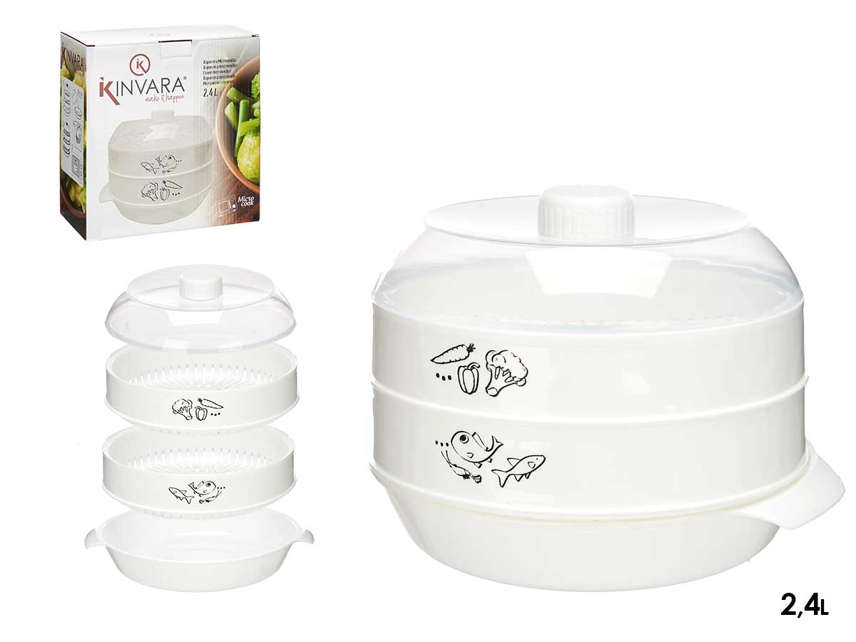 Vaporera microondas 2,4l