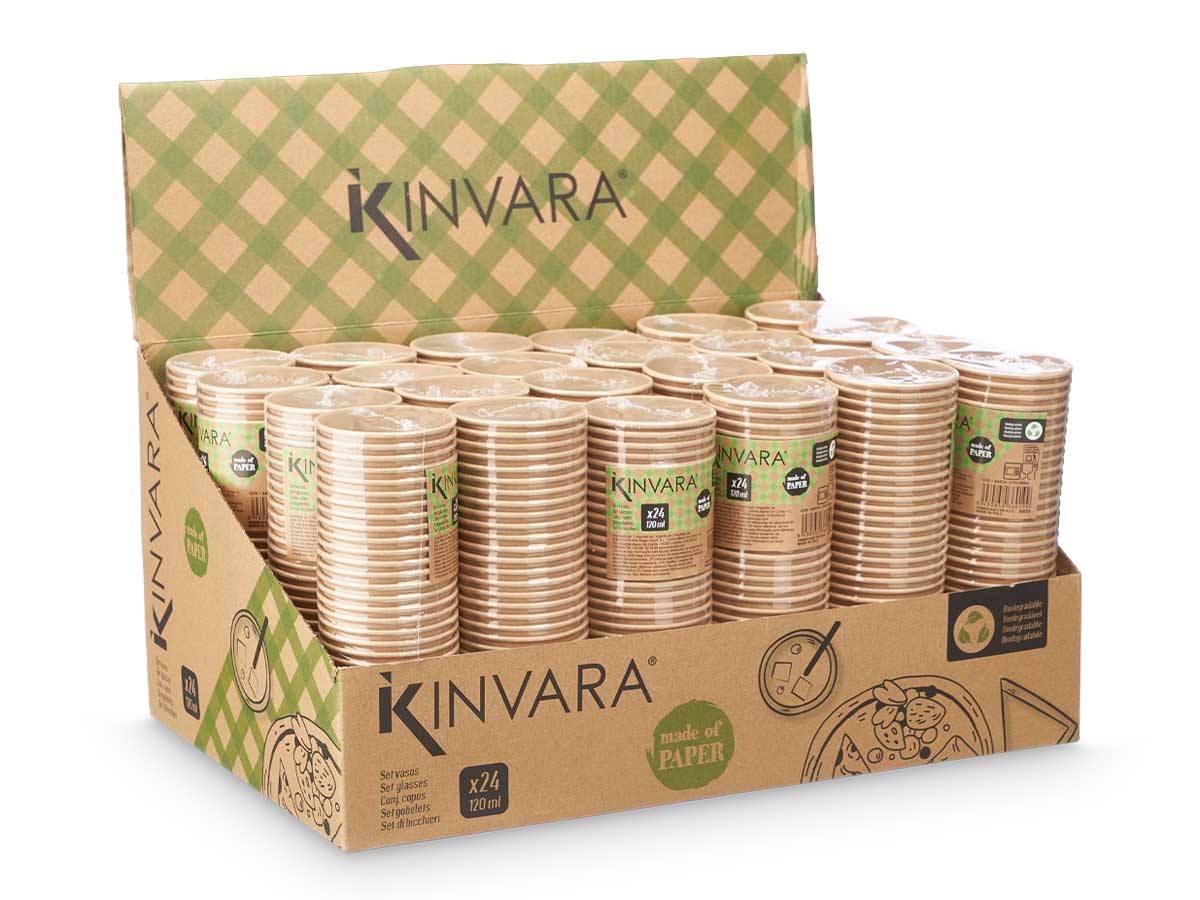 Set 24 vasos kraft 120 ml - Imagen 3