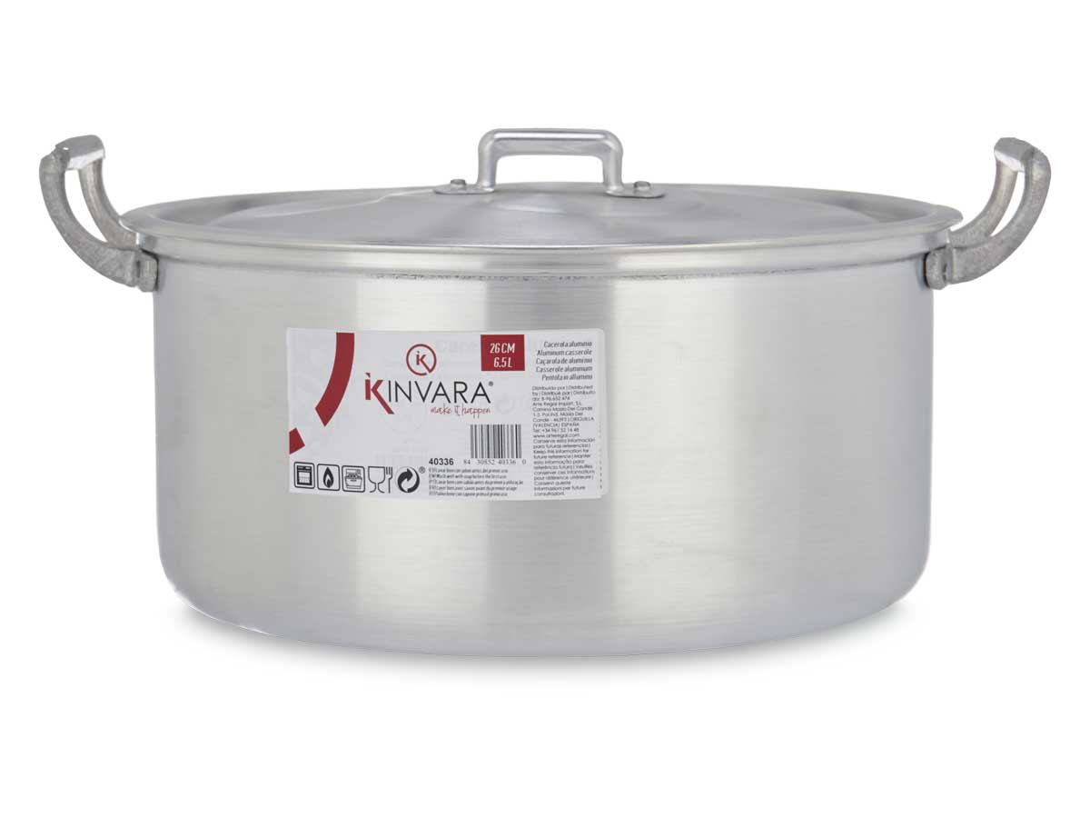 Cacerola aluminio 26 cm 6,5 l - Imagen 3