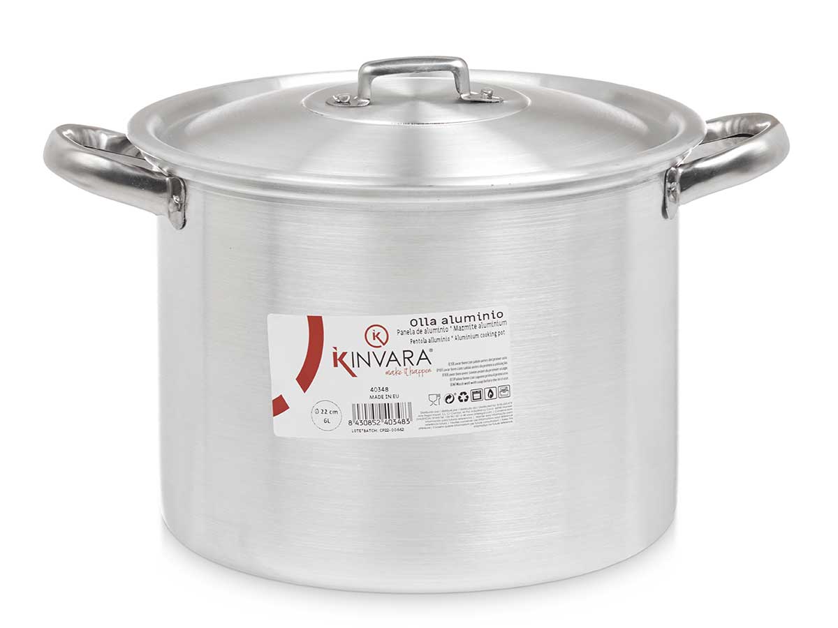 Olla aluminio 22 cm 6 l - Imagen 2