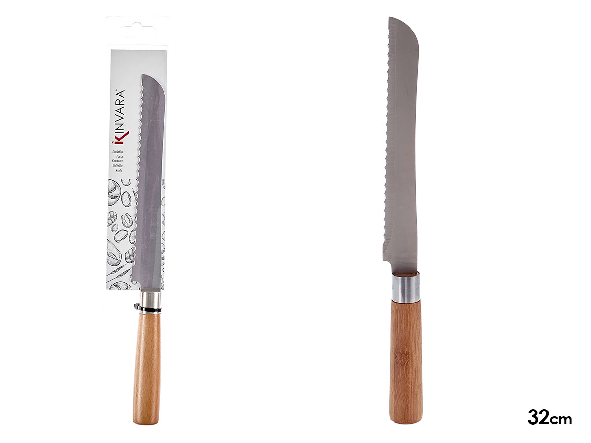 Cuchillo sierra mango madera