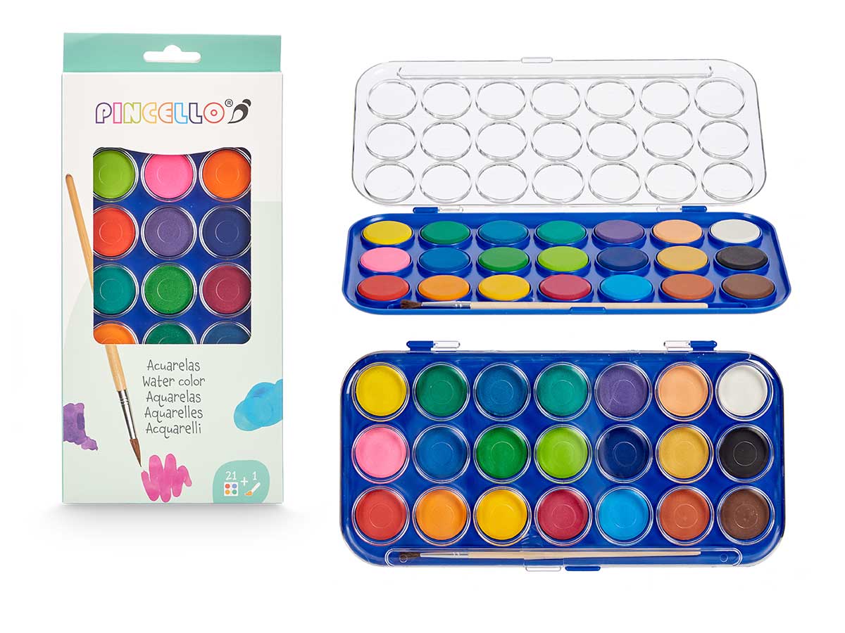 Acuarelas 21 pcs