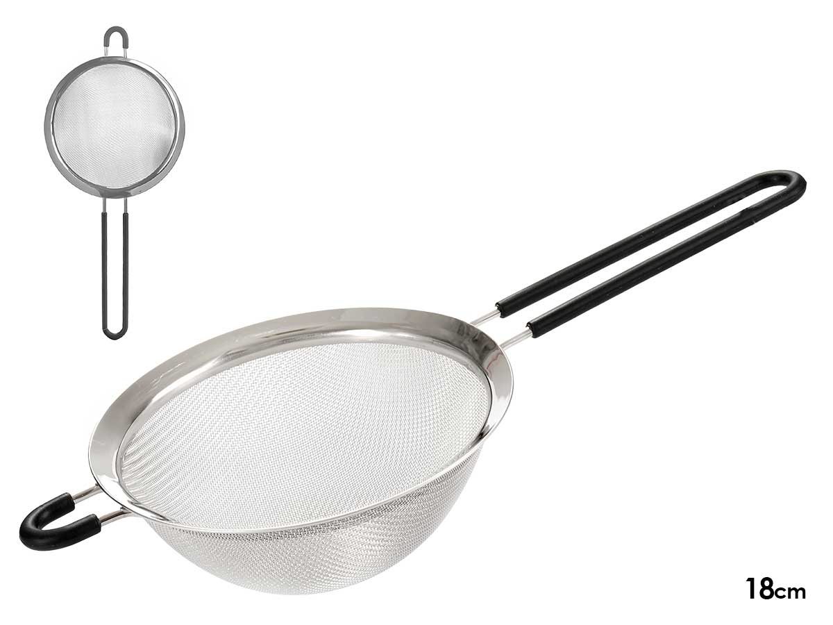 Colador18cm diam acero con silicona s2 c