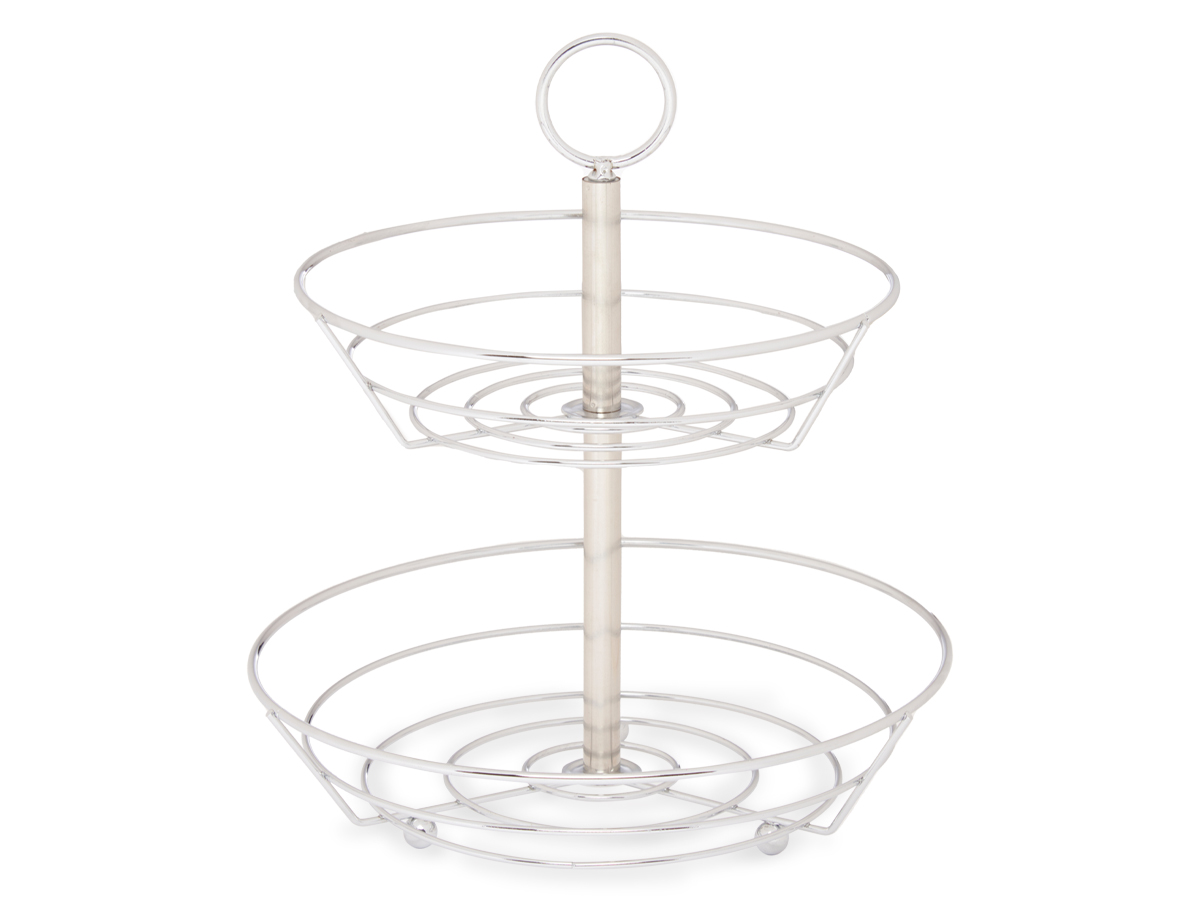 Frutero doble cocina metal cromado - Imagen 2
