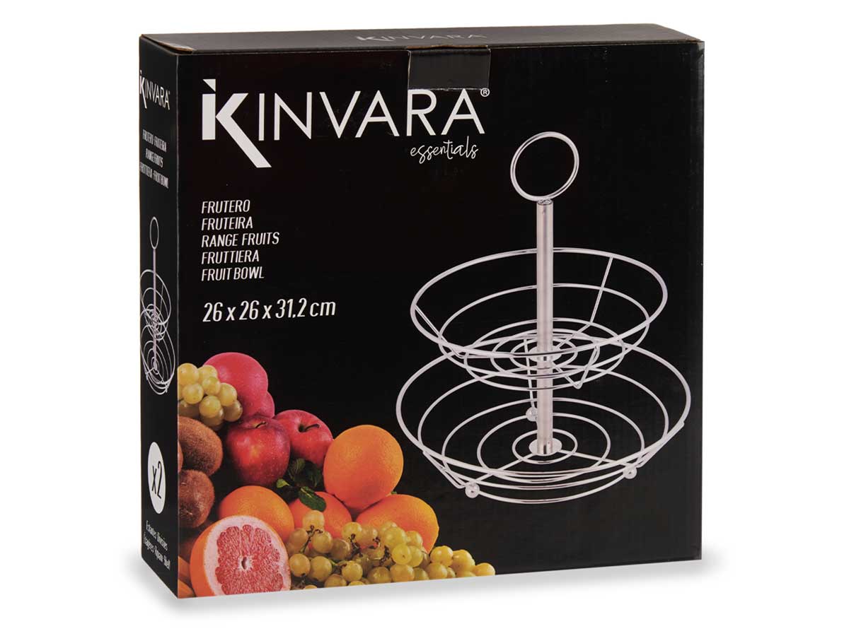 Frutero doble cocina metal cromado - Imagen 3