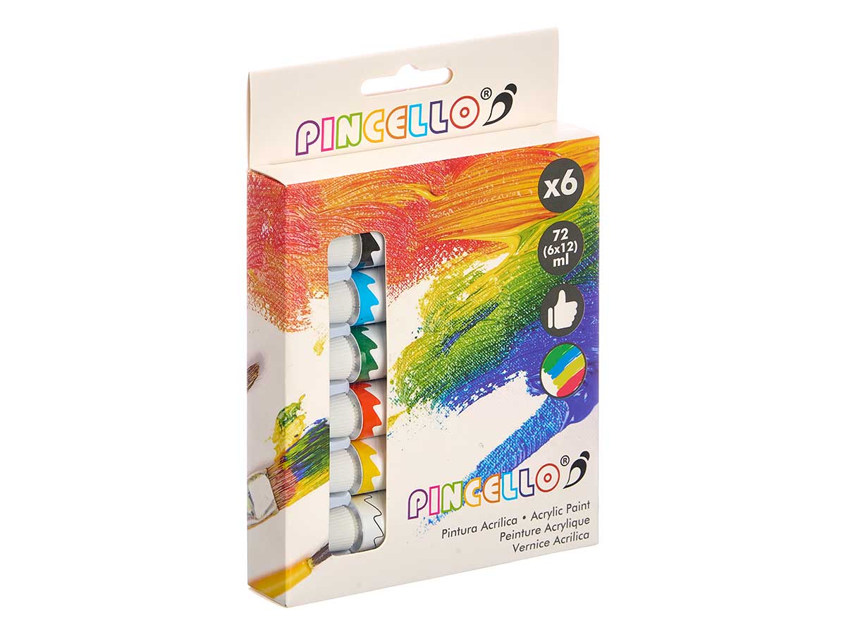 Juego 6 botes pintura acrilica - Imagen 3