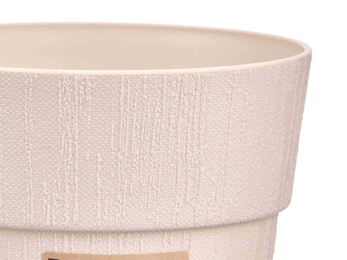 Maceta plastico 15 cm ethica blanco roto - Imagen 4