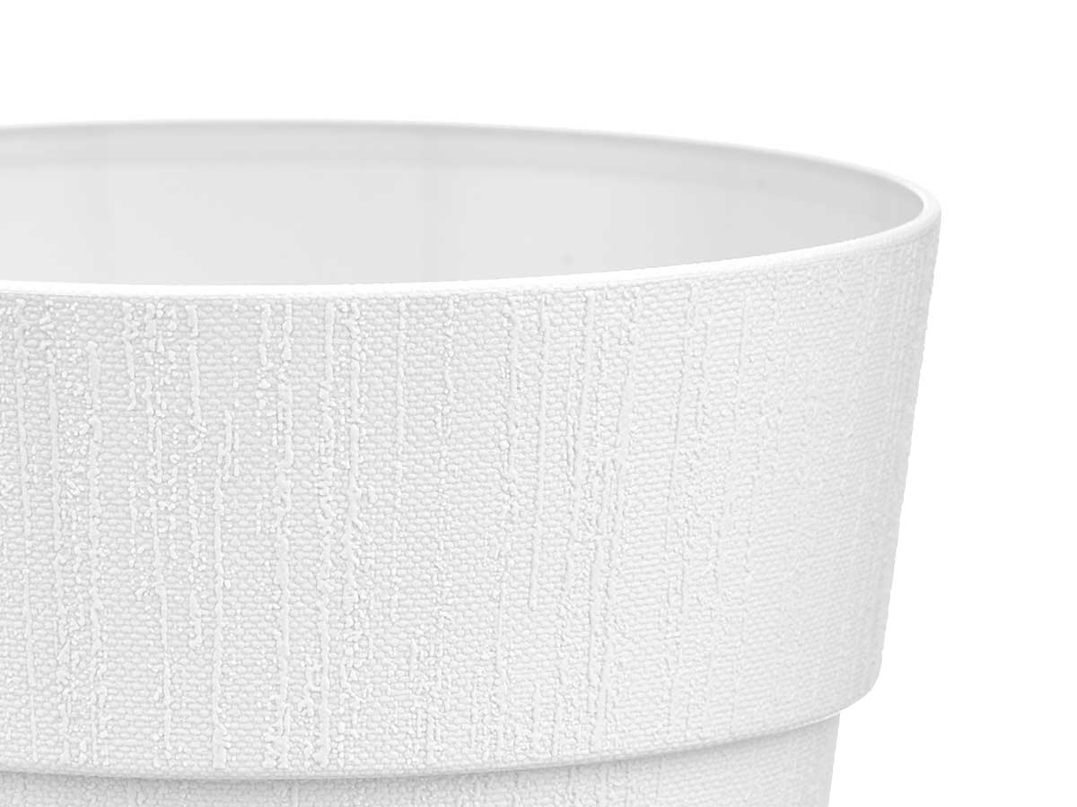 Maceta plastico 20 cm ethica blanca - Imagen 3
