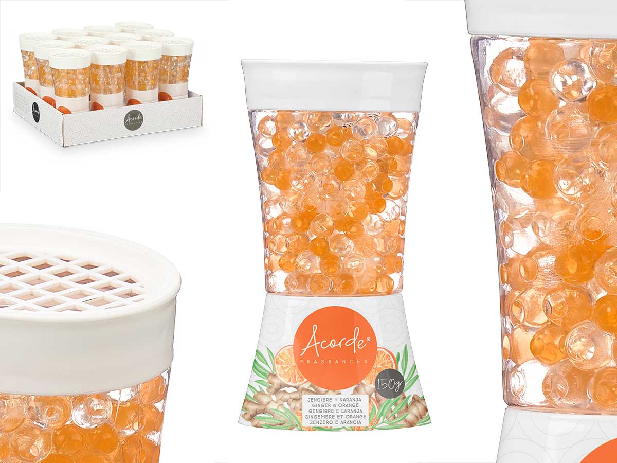 Ambientador bola gel 150gr jengibre naranja