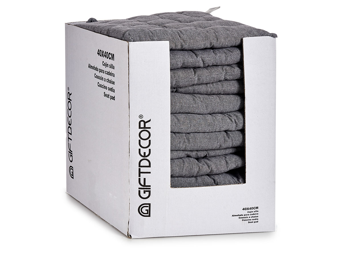 Cojin silla liso gris oscuro - Imagen 3