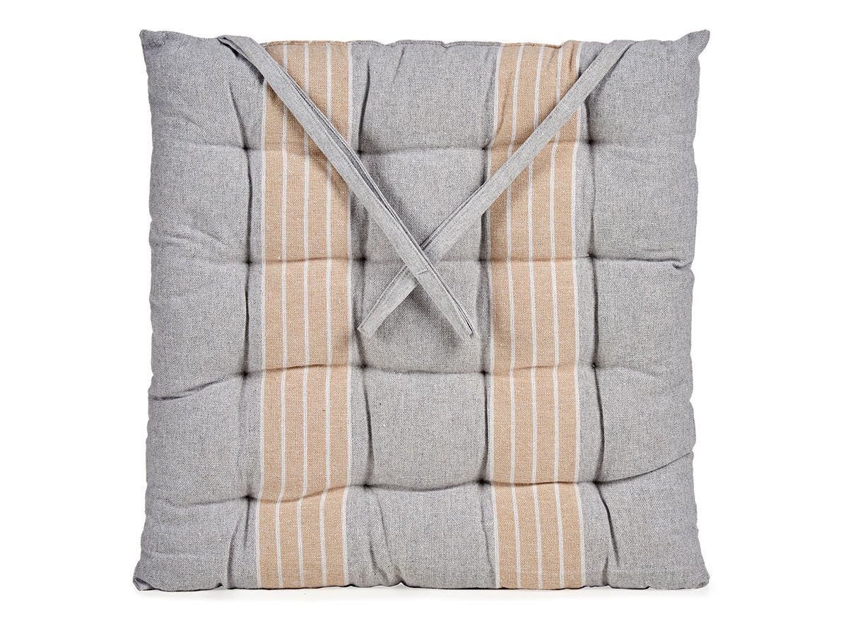 Cojin silla rayas gris - Imagen 2