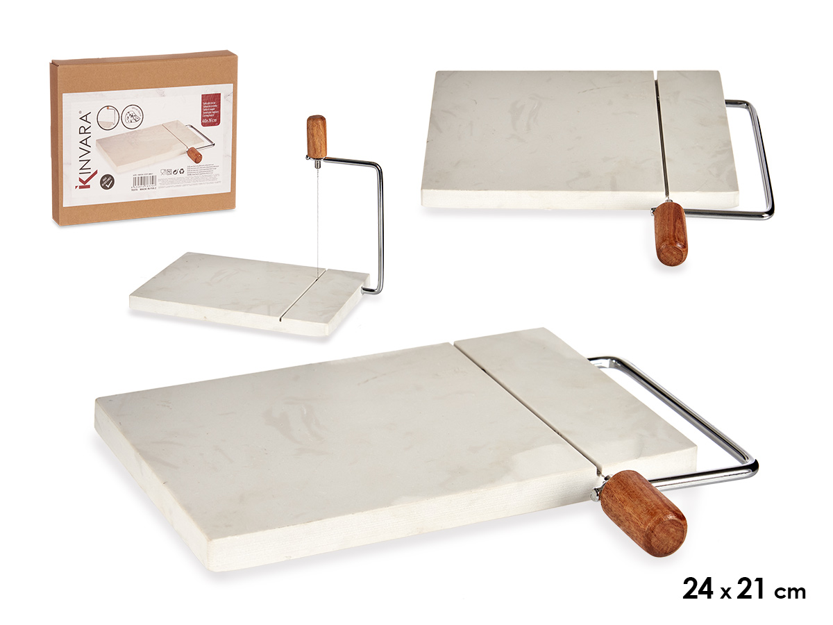 Tabla cortar queso marmol blanco