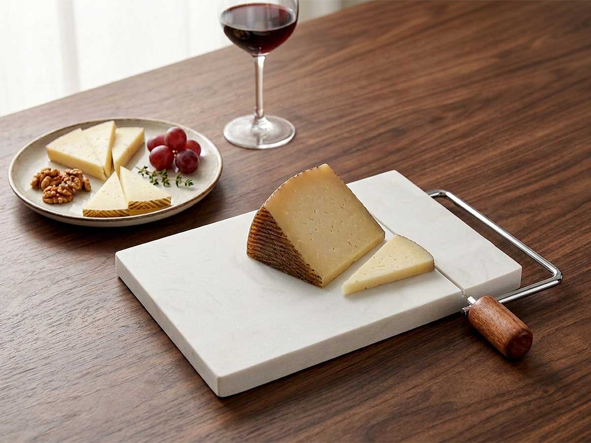 Tabla cortar queso marmol blanco - Imagen 5