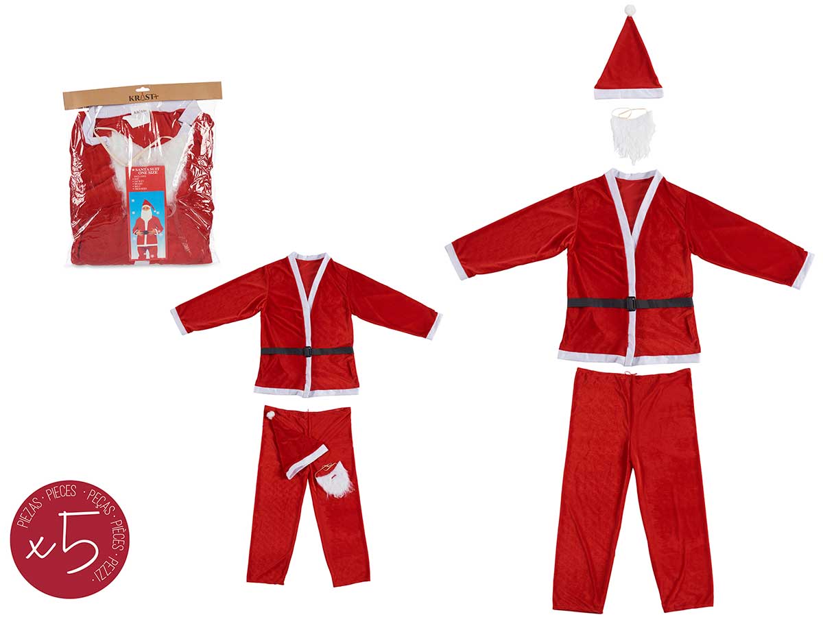 Traje papa noel para adulto