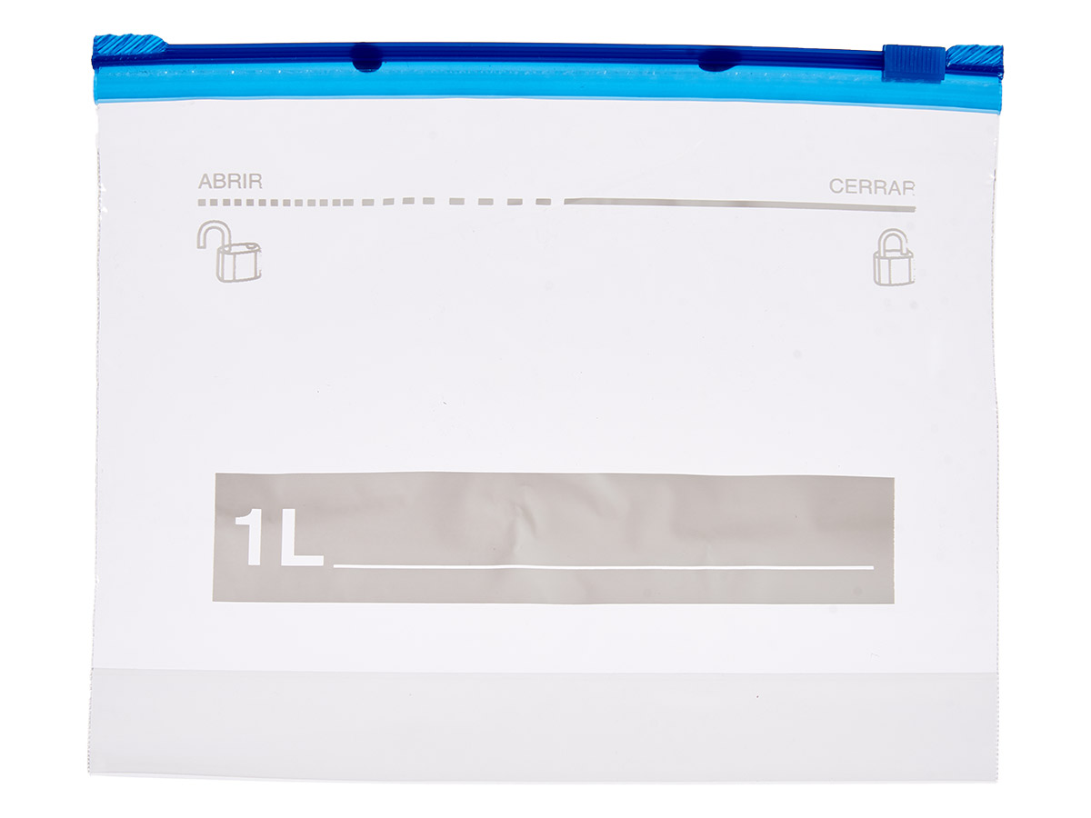 Bolsa multiusos zip deslizador 20uds 1l 20x17 2,5c - Imagen 2