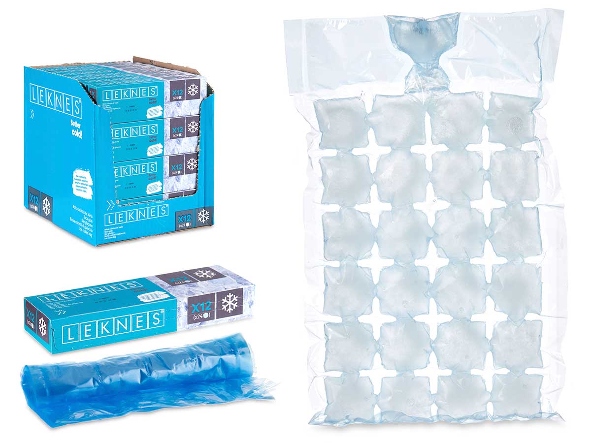 Bolsa 24 cubitos de hielo 12uds