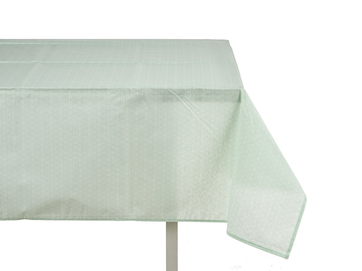 Mantel loneta antimanchas 140x180cm estrella menta - Imagen 4