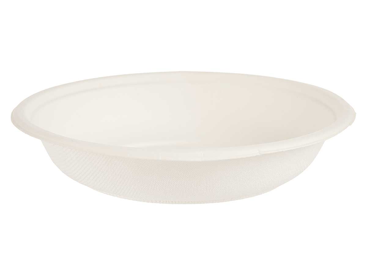 Set 4 plato hondo biodegradable 750ml - Imagen 2