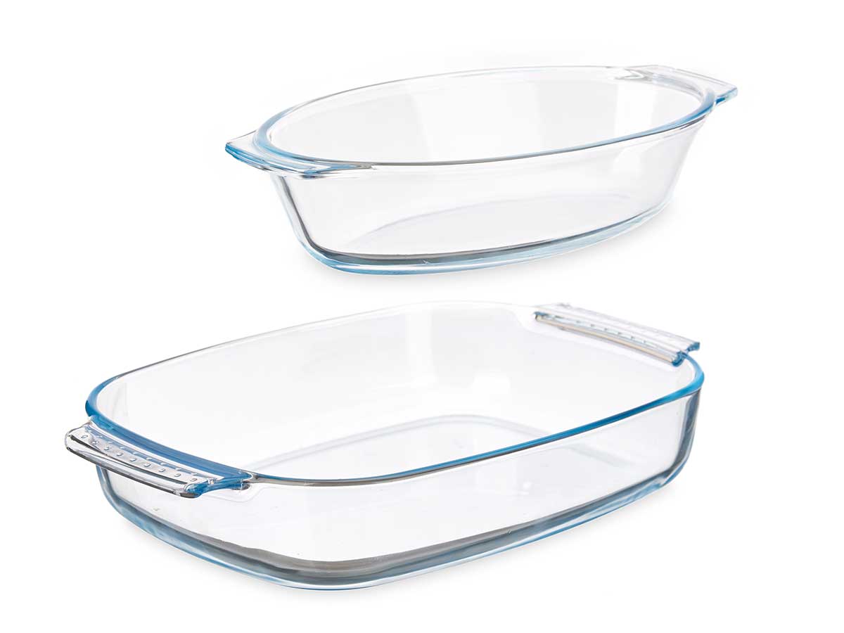 Set 2 bandejas borosilicato 700 2000ml - Imagen 2