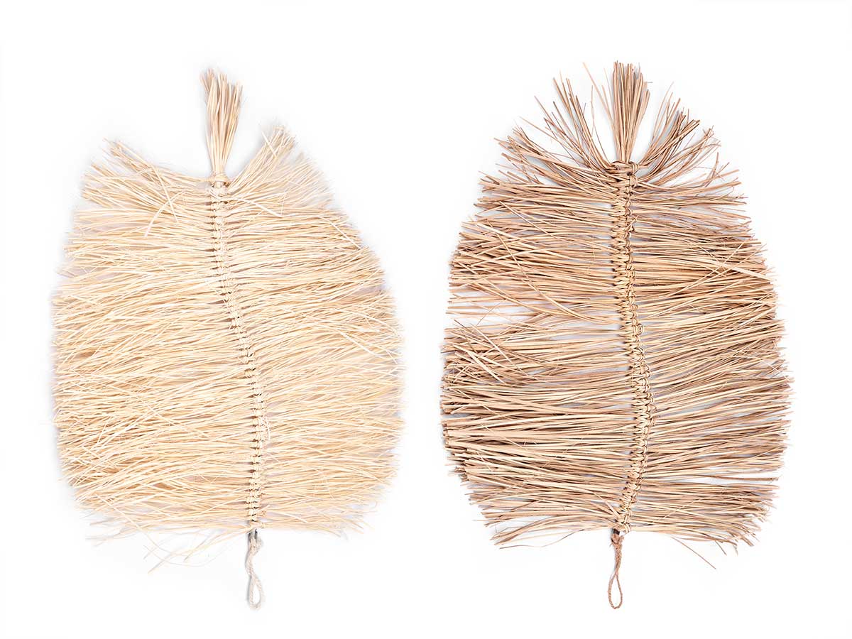 Colgante hoja palma med 2 colores surt