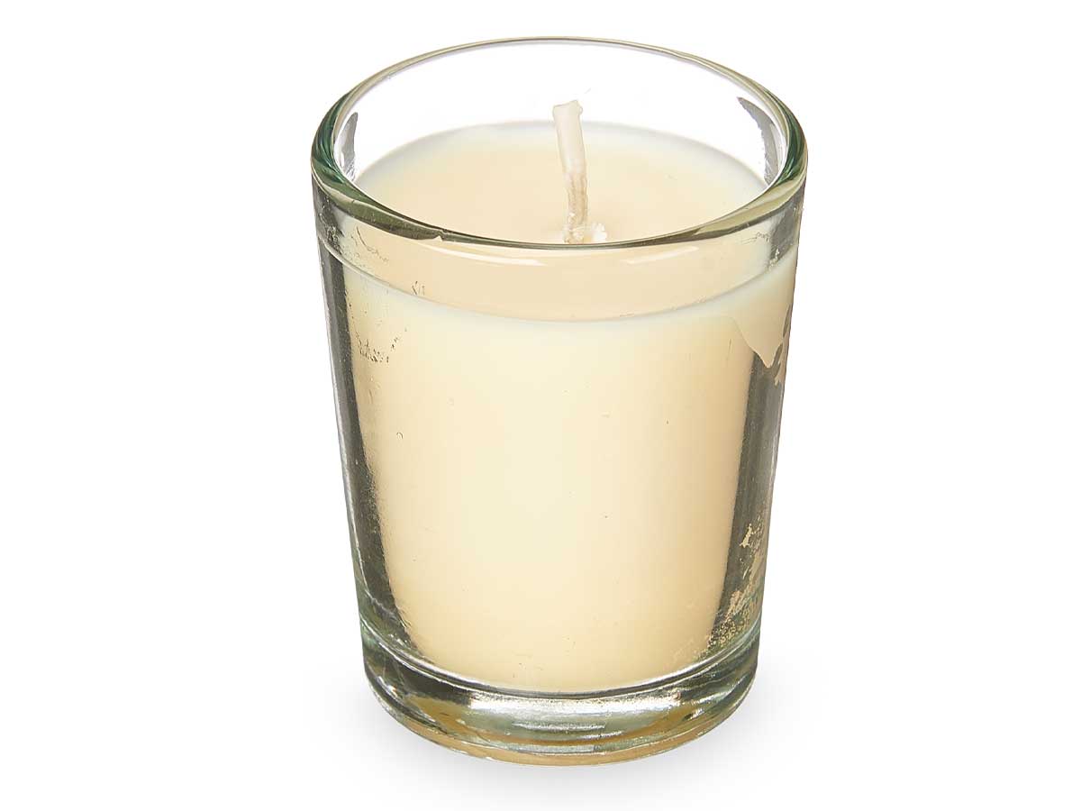 Set 6 velas vaso vidrio vainilla - Imagen 2