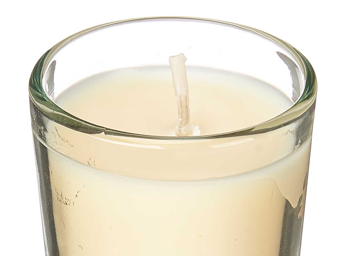 Set 6 velas vaso vidrio vainilla - Imagen 4