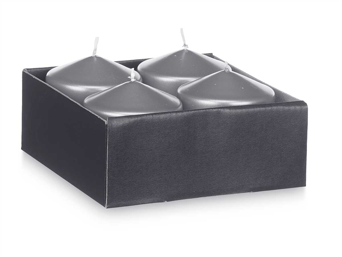 Vela taco plata 8cm - Imagen 3