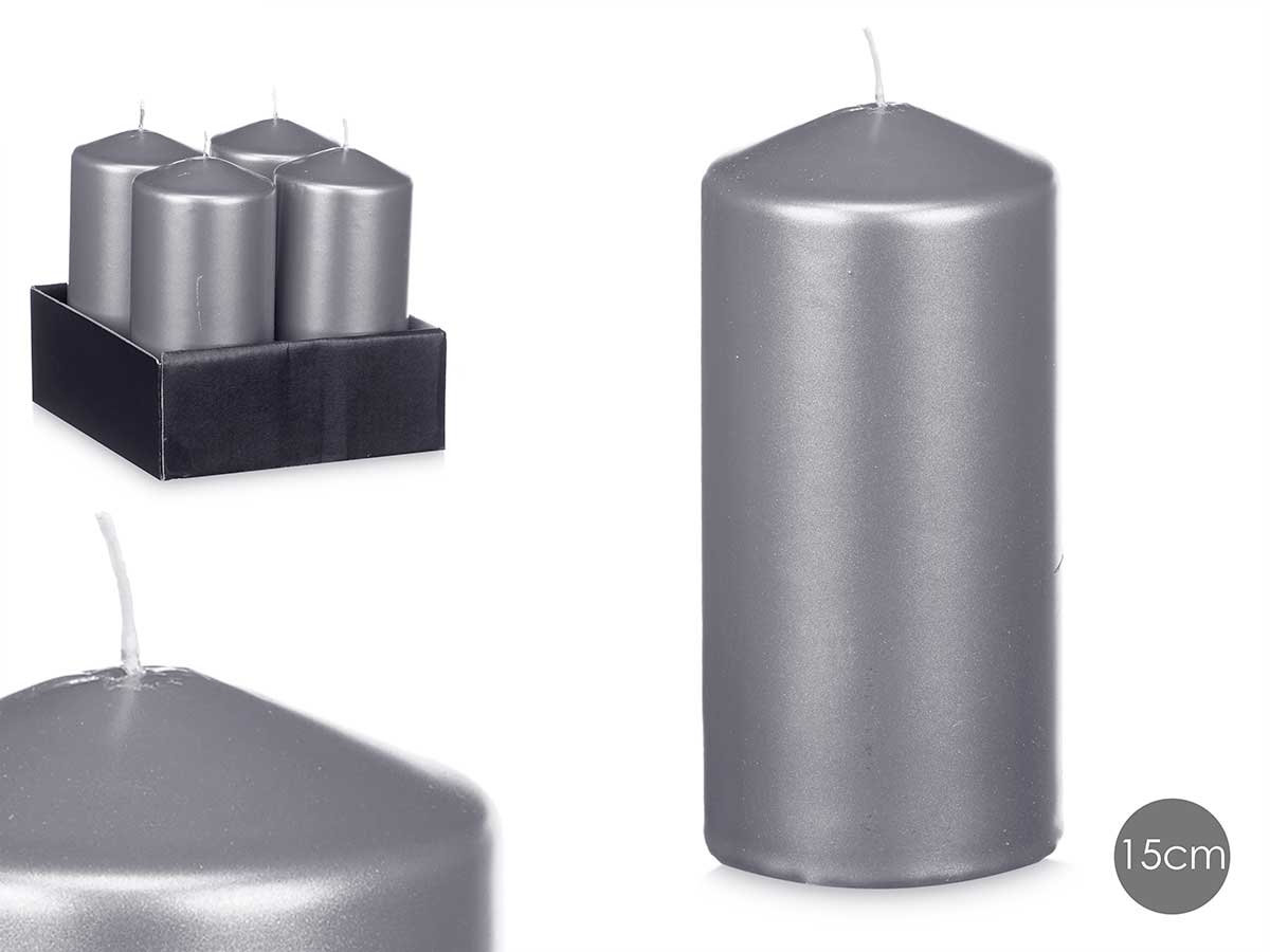 Vela taco plata 15,5cm