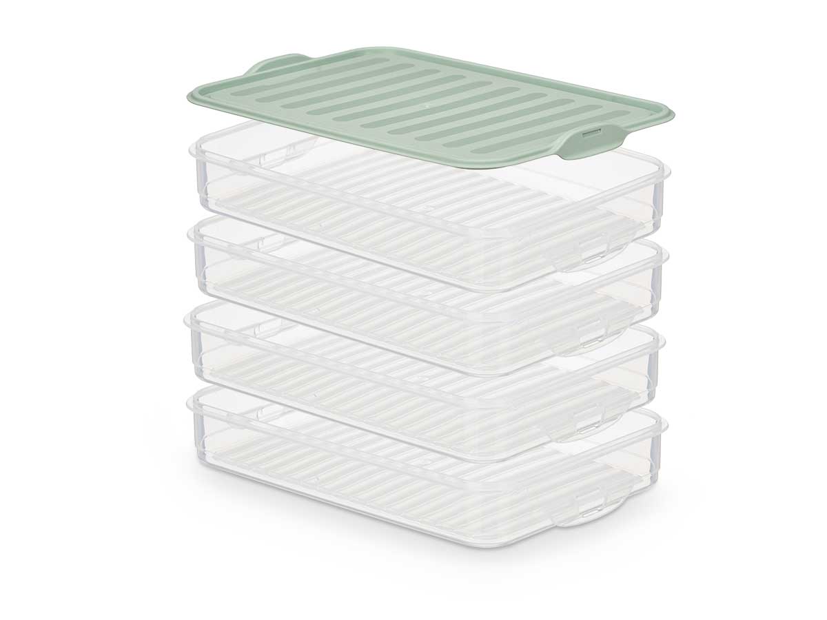 Tupper tapa 4 niveles surt 3 col 750ml - Imagen 5