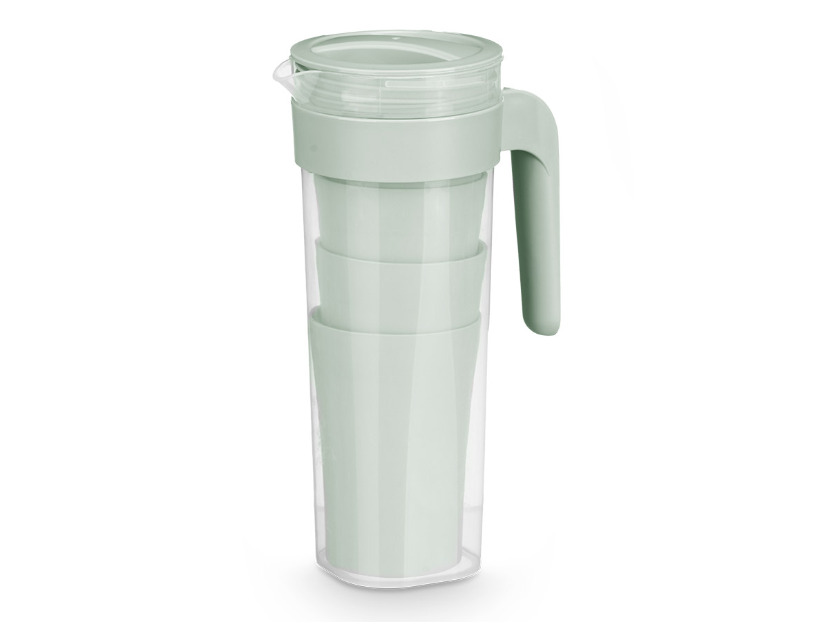 Set jarra 4 vasos verde 1,4l - Imagen 2