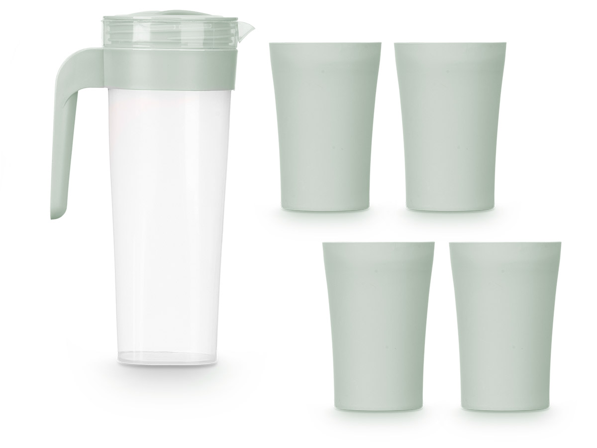Set jarra 4 vasos verde 1,4l - Imagen 3