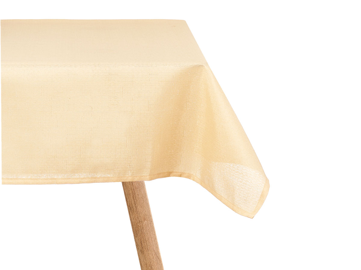 Mantel poliester 140x140cm beige - Imagen 2