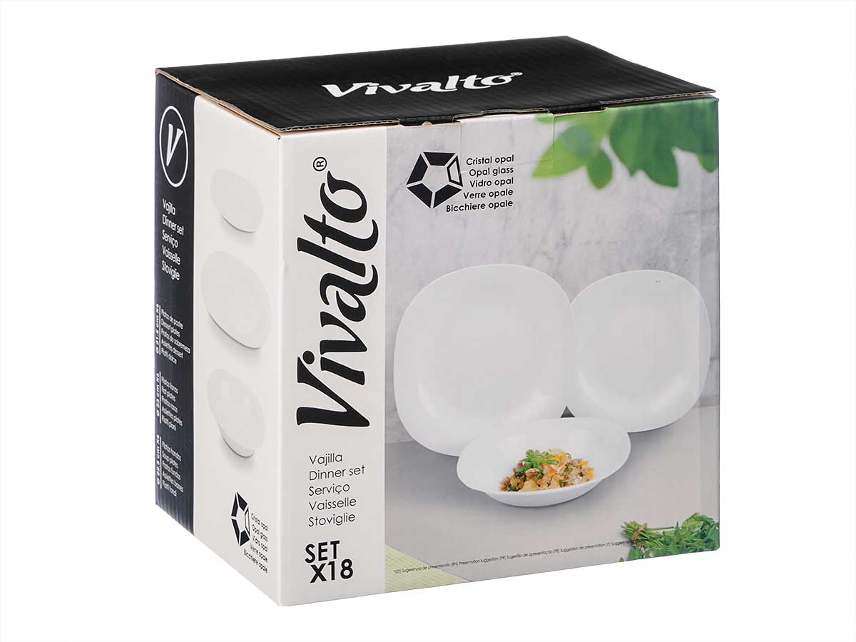 Set vajilla relieve opal 18pzs - Imagen 3