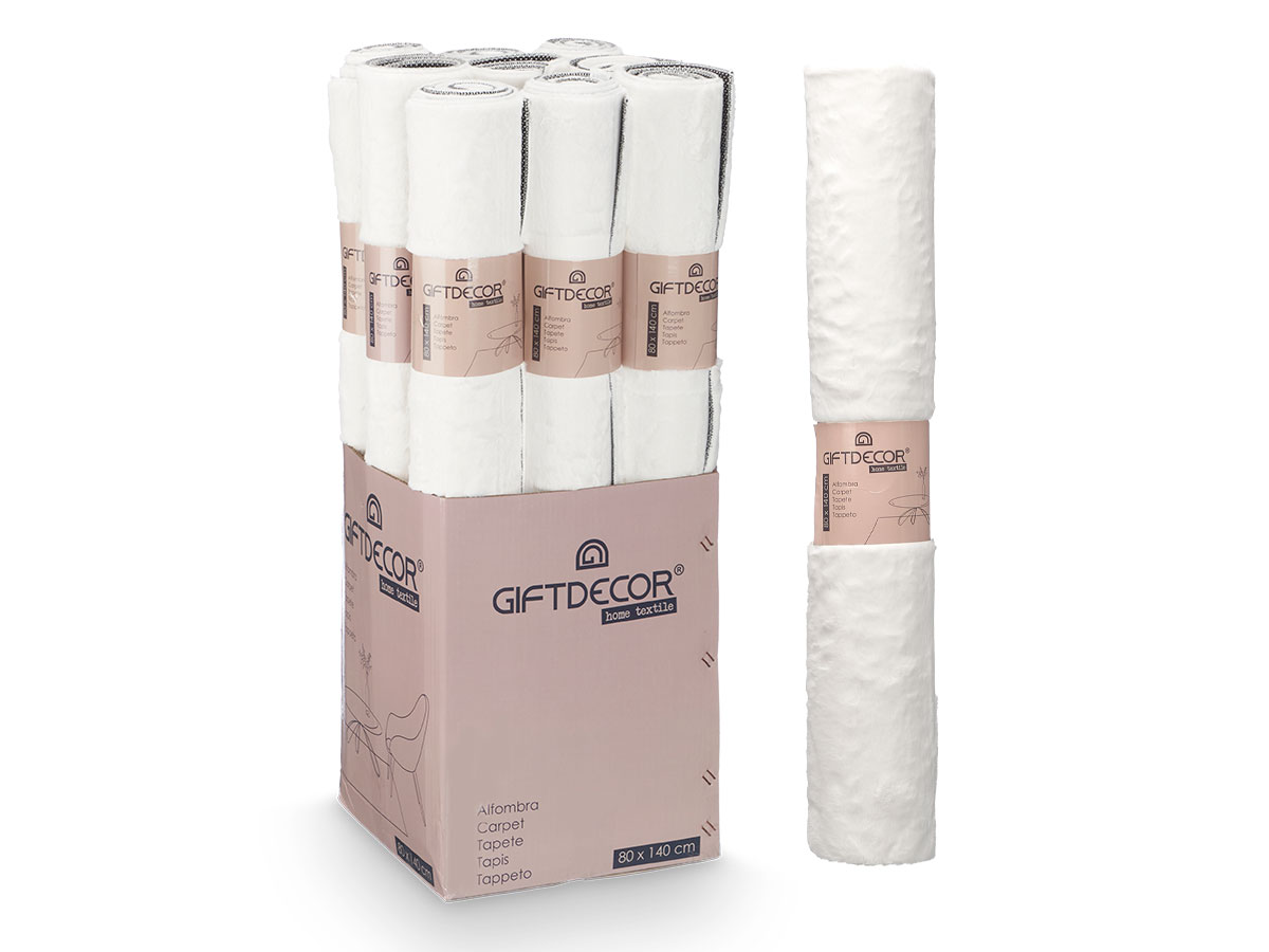 Alfombra soft crema 80x140cm - Imagen 3