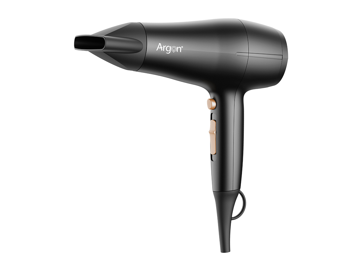 Secador pelo negro dorado mate 2200w - Imagen 2