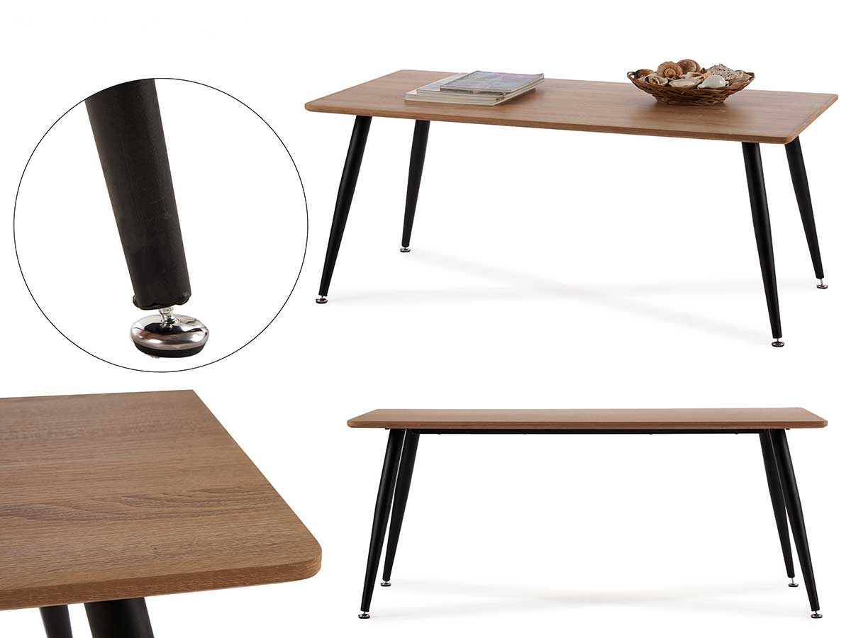 Mesa de centro efecto madera