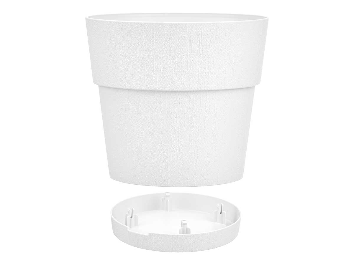 Maceta plastico 25 cm ethica blanca - Imagen 2