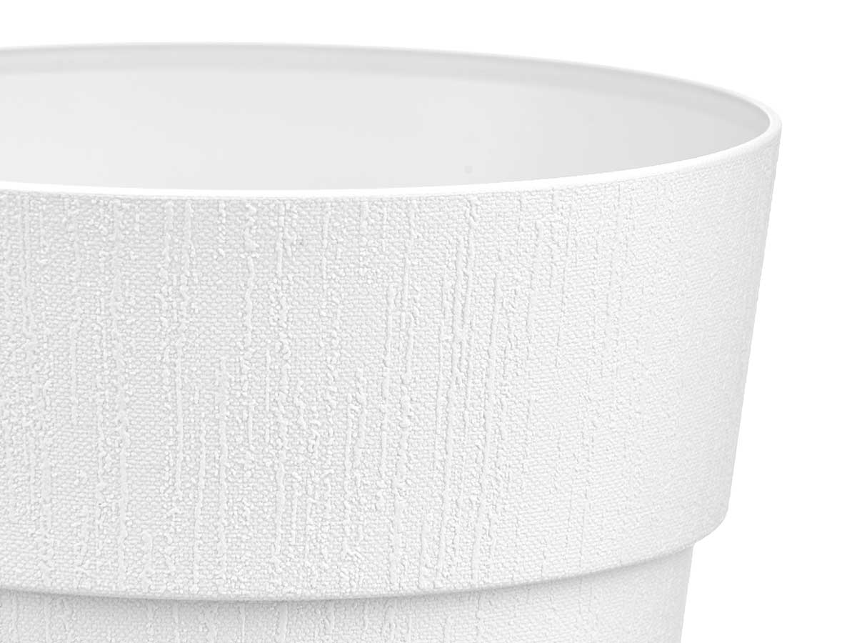 Maceta plastico 25 cm ethica blanca - Imagen 4