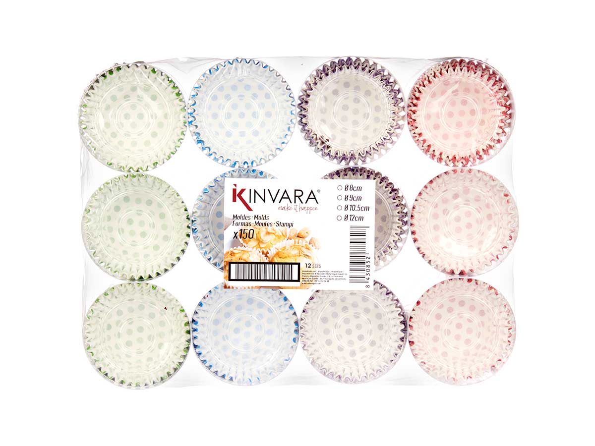Set 150 moldes papel puntos 12cm surt 4 - Imagen 3