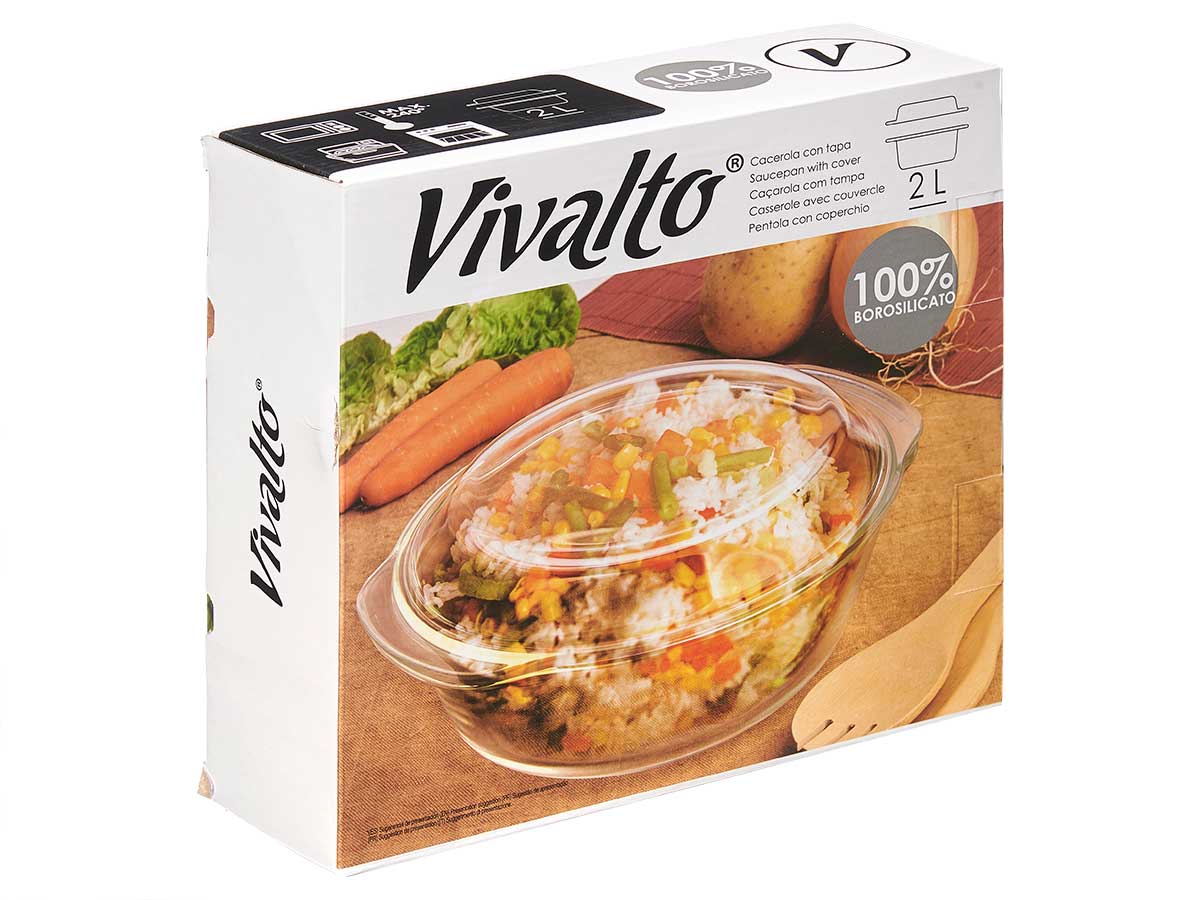 Cacerola borosilicato 2000ml - Imagen 3
