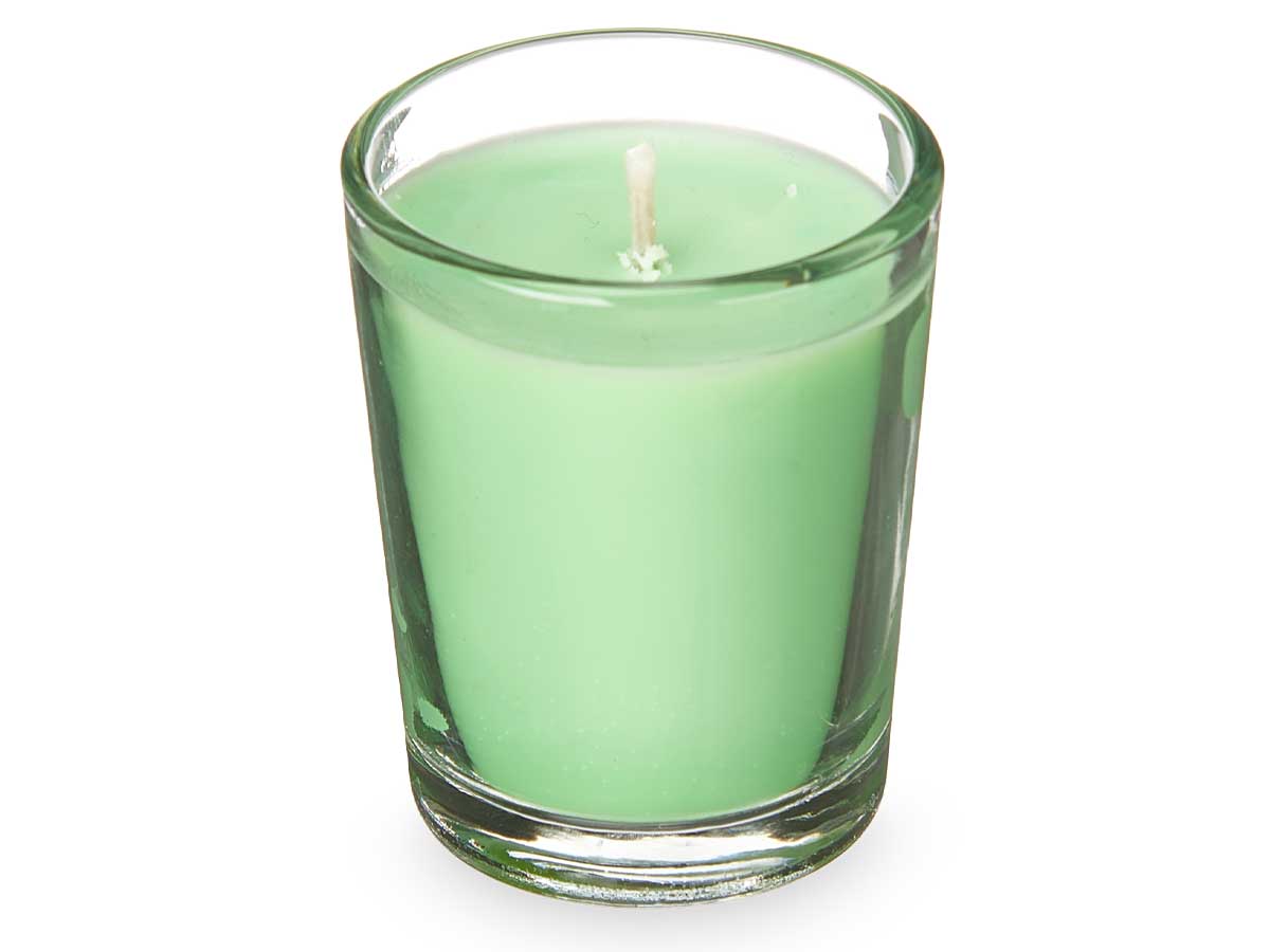 Set 6 velas vaso vidrio jazmin - Imagen 2