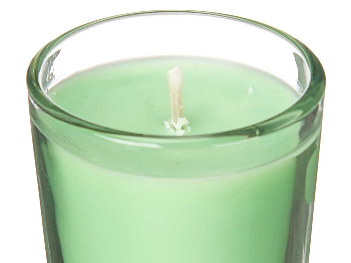 Set 6 velas vaso vidrio jazmin - Imagen 4